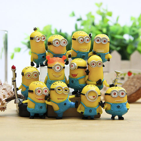 Despicabl Me Minion Action Figures Minions Cosplay PVC Action Figure Toys Anime Figurines Model Toy Gift for Kids