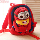 25*19*9cm Kawaii Minions Doll Plush Backpacks Stuffed plush Cartoon Totoro baby plush schoolbag