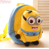 25*19*9cm Kawaii Minions Doll Plush Backpacks Stuffed plush Cartoon Totoro baby plush schoolbag