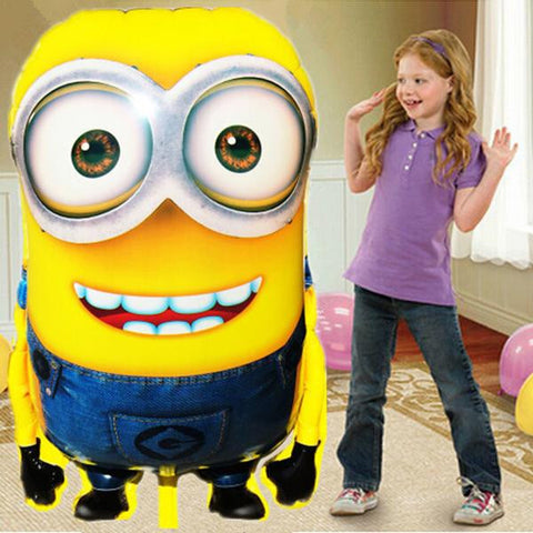 Large Size Minions Inflatable Balloon toys Despicable Me 2 Birthday Globos Party Festival Foil Air Balloon Festa Ball Balao