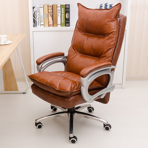 Genuine leather Luxurious and comfortable Home office chair Adjustable height Ergonomic boss seat Furniture swivel chair